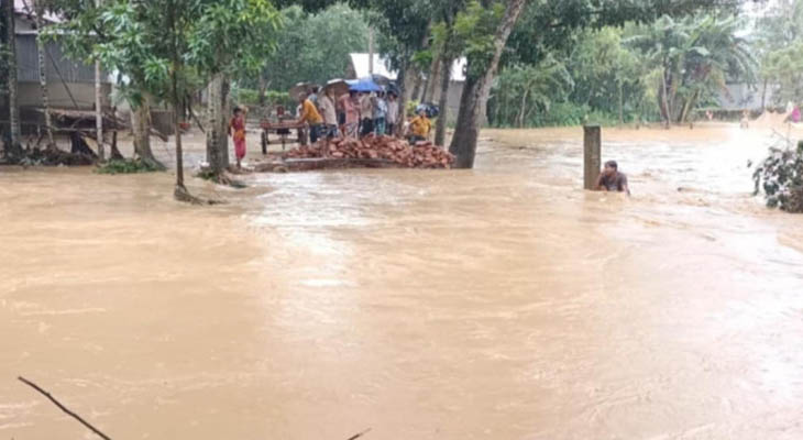 শেরপুরে বন্যা পরিস্থিতির অবনতি, নিহত ৭