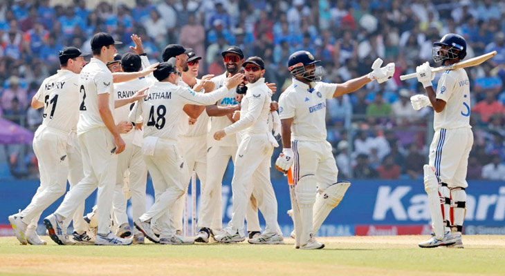 নিজেদের দুর্গে হোয়াইটওয়াশের লজ্জায় ডুবল ভারত