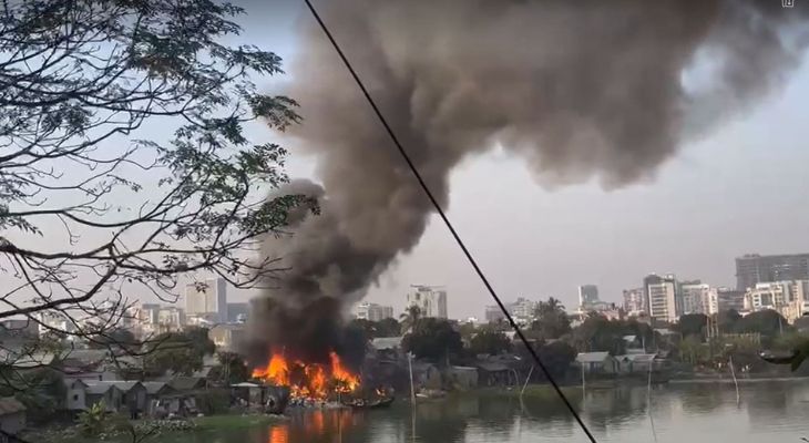 কড়াইল বস্তির আগুন নিয়ন্ত্রণে