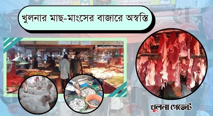 খুলনার মাছ-মাংসের বাজারে অস্বস্তি