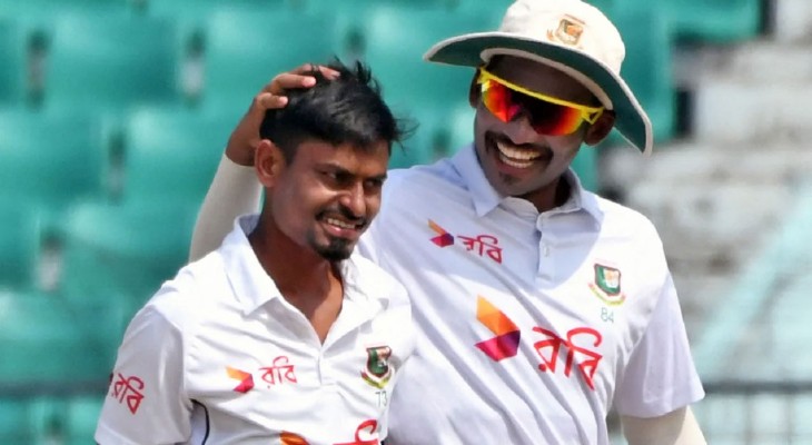 শেষ বিকেলে চমক দেখালো তাইজুল