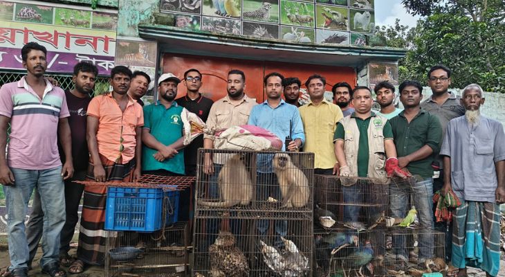 মনোরমা মিনি চিড়িয়াখানায় অভিযান, ২৭ বন্যপ্রাণী উদ্ধার