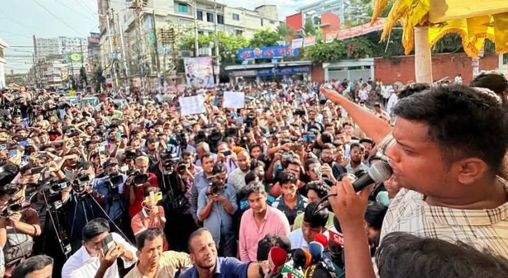 ফ্যাসিবাদ ও দুর্নীতির বিরুদ্ধে লড়াইয়ের ঘোষণা হাসনাত আবদুল্লাহ’র