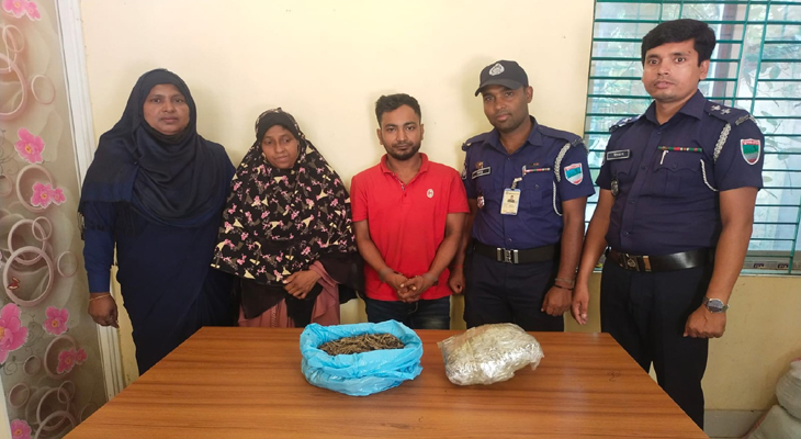 রূপসায় দেড় কেজি গাঁজাসহ গ্রেপ্তার ২