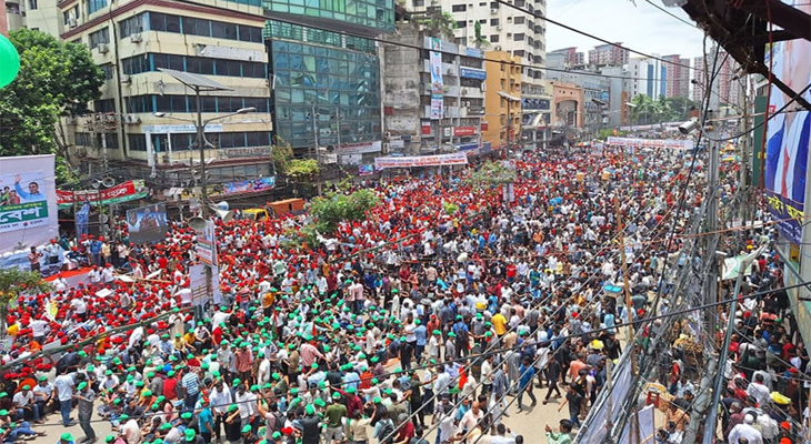 তারুণ্যের জোয়ার নয়াপল্টনে