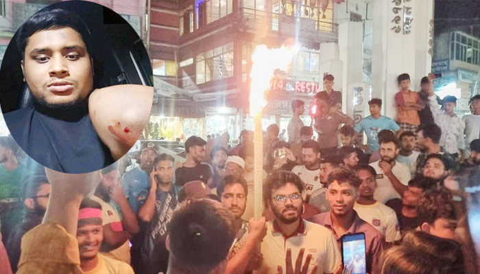 হাসনাতের গাড়িবহরে হামলা, প্রতিবাদে বিক্ষোভ