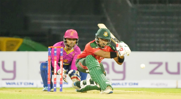 ইমনের সেঞ্চুরিতে বিশাল সংগ্রহে বাংলাদেশ