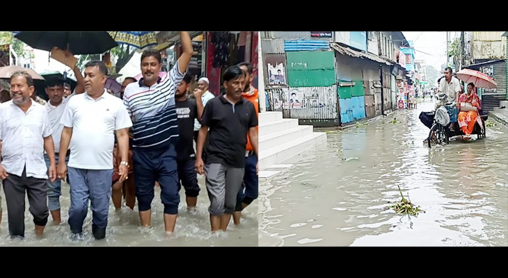 মোরেলগঞ্জে জোয়ারের পানিতে শহরবাসী ভাসছে দিনে দু’বার, ২০ গ্রাম প্লাবিত