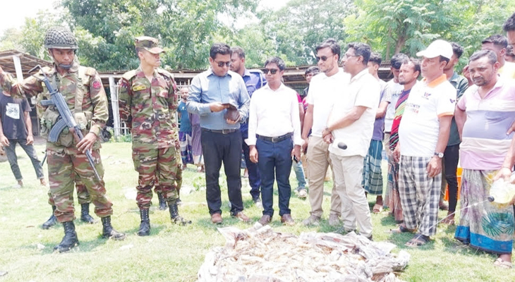শ্যামনগরের চিংড়িতে অপদ্রব্য পুশের অভিযোগে পাঁচ জনকে জরিমানা