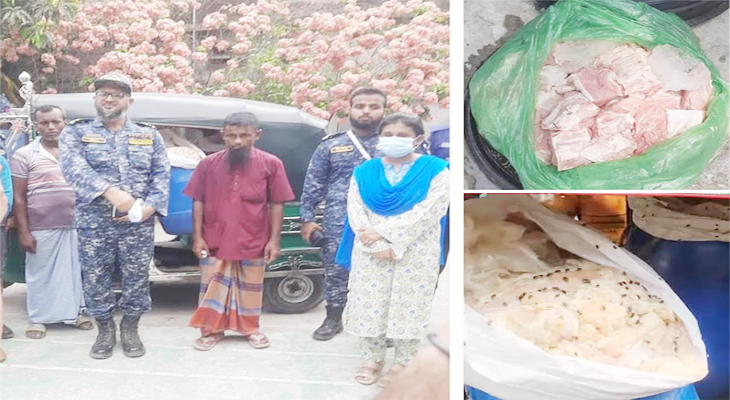 তেরখাদায় পঁচা-বাসি খাবার বিক্রির দায়ে হোটেল মালিককে জরিমানা