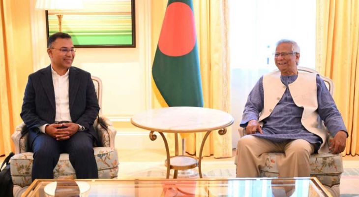 কেক পাঠিয়ে প্রধান উপদেষ্টাকে জন্মদিনের শুভেচ্ছা জানালেন তারেক রহমান