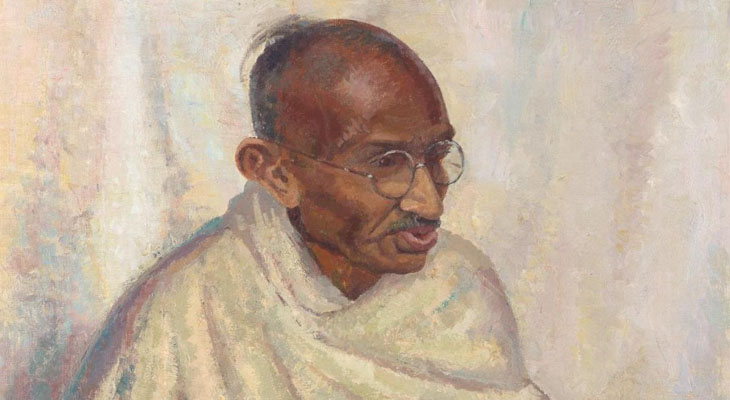 নিলামে তোলা হচ্ছে মহাত্মা গান্ধীর বিরল তেলচিত্র