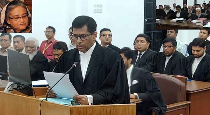 হাসিনার বিচারকাজ শুরু, সরাসরি সম্প্রচার