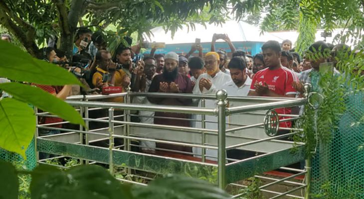 আবরার ফাহাদের কবর জিয়ারতের মধ্য দিয়ে দক্ষিণাঞ্চলে এনসিপির পদযাত্রা শুরু