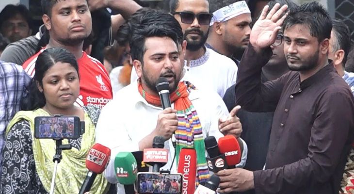 ভারতের গোলামী থেকে আমরা মুক্তি পেয়েছি: নাহিদ ইসলাম