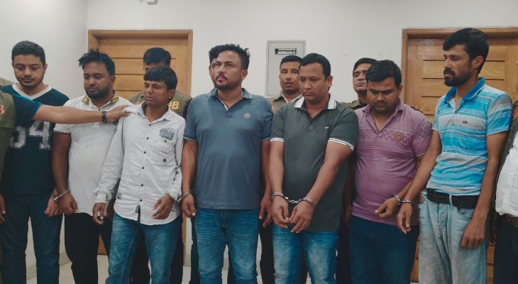 ফকিরহাটে এ্যানজিন মেটাল ইন্ডাষ্ট্রিজের ডাকাতির মালামাল উদ্ধার, গ্রেপ্তার ৯