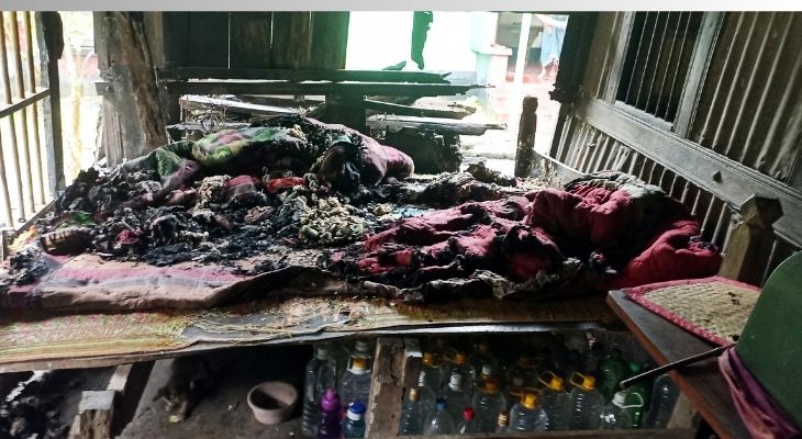 মোরেলগঞ্জে বিএনপি নেতার বসতবাড়িতে অগ্নিসংযোগের অভিযোগ 