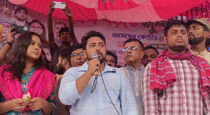 চাঁদাবাজ-সন্ত্রাস থেকে দেশকে মুক্তি দিতে চাই : নাহিদ ইসলাম