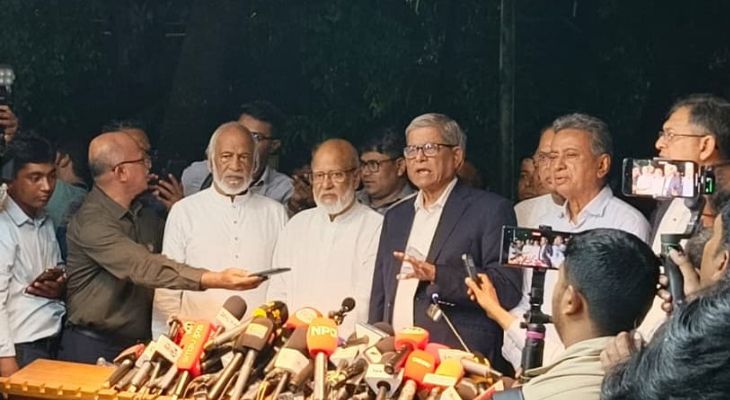 ফেব্রুয়ারির প্রথমার্ধে নির্বাচন, প্রধান উপদেষ্টা আশ্বস্ত করেছেন: বিএনপি