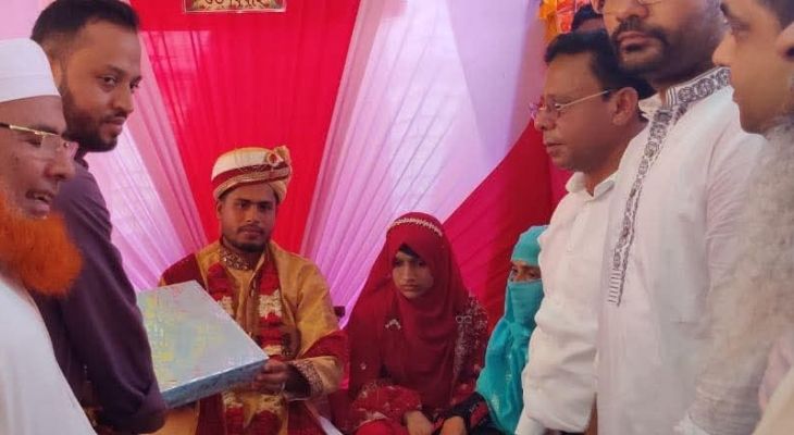 শ্যামনগরে পুলিশের গুলিতে নিহত অলির কন্যা সাদিয়া’র বিয়ে সম্পন্ন