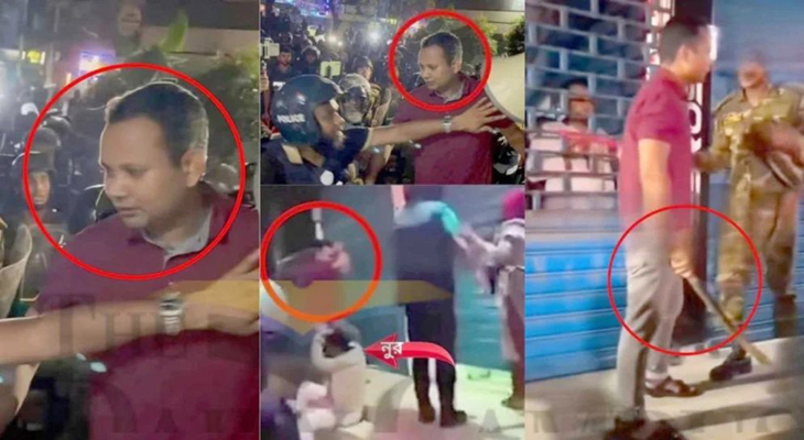 নুরের ওপর হামলা : লাল টি-শার্ট পরা কে এই যুবক?