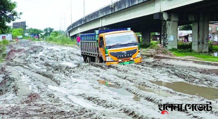 নগরীর শিপইয়ার্ড সড়কে ধানের চারা রোপণ করে নিসচার প্রতিবাদ আজ