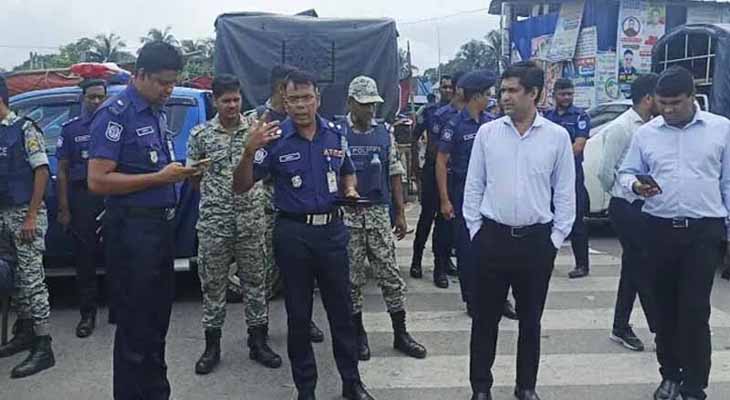 ভাঙ্গায় অবরোধের তৃতীয় দিনে থমথমে অবস্থা, যান চলাচল স্বাভাবিক