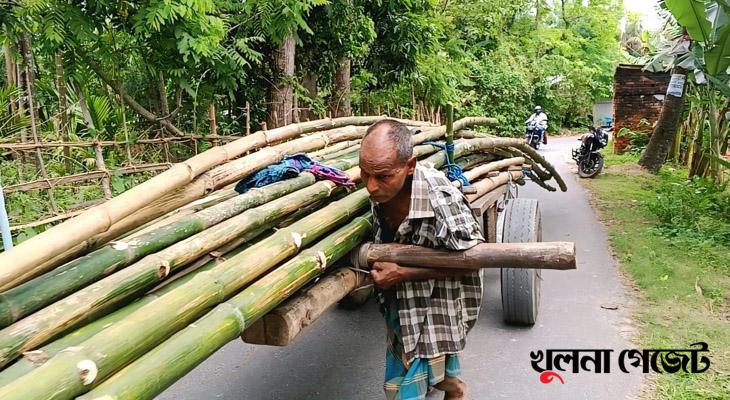 বোঝা টেনে সংসার চলে বৃদ্ধ পরিমলের