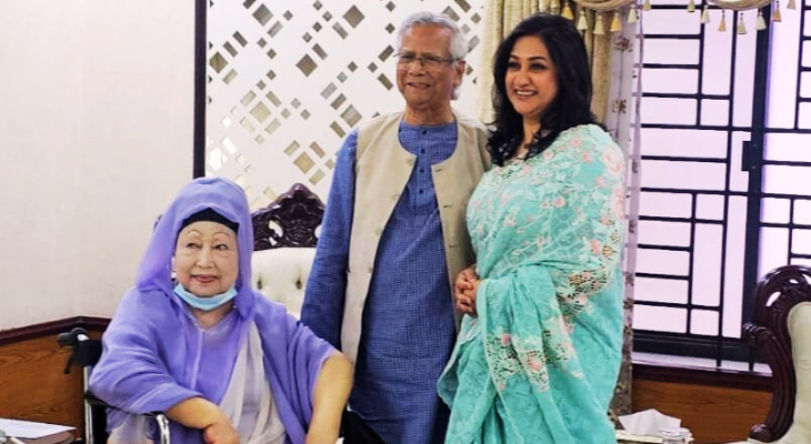 প্রধান উপদেষ্টার সহধর্মিণীর খোঁজ-খবর নিলেন খালেদা জিয়া