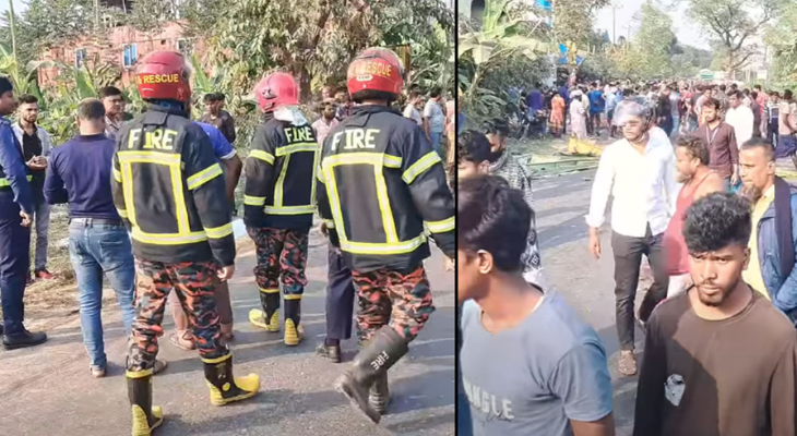 বাস-ইজিবাইকের সংঘর্ষে একই পরিবারের ৪ জন নিহত