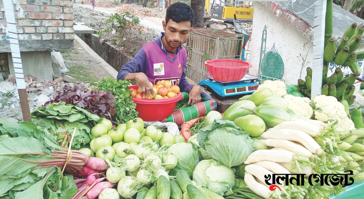 সবজি বিক্রি করে সংসার চলে প্রতিবন্ধী মামুনের