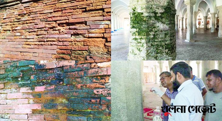 মাত্রাতিরিক্ত লবণাক্ততায় ঝুঁকিতে ষাটগম্বুজ মসজিদ