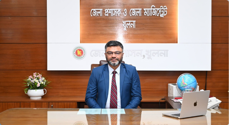 খুলনার নতুন ডিসি জামশেদ খোন্দকারের যোগদান