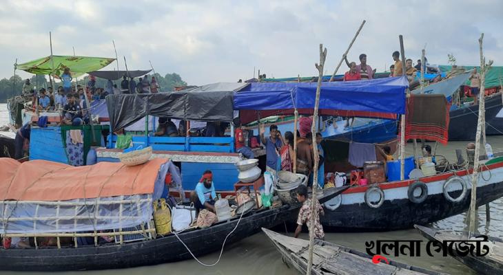 সুন্দরবনের দুবলারচরে পুণ্যার্থীদের যাত্রা শুরু