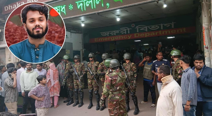 হাদির চিকিৎসার জন্য রক্ত সংগ্রহ করেছে সেনাবাহিনী