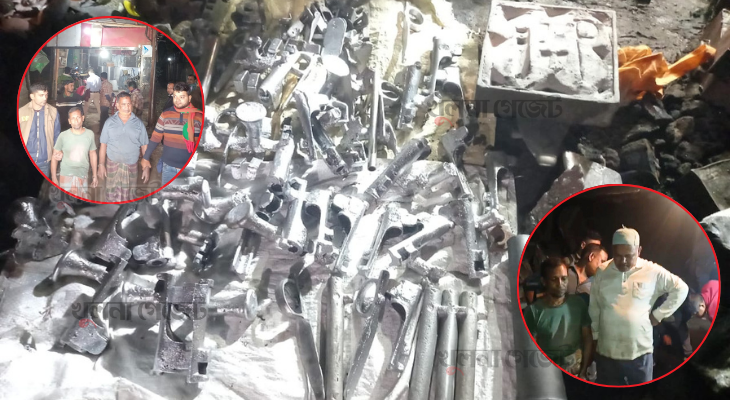 নগরীতে কারখানায় অস্ত্র তৈরির সরঞ্জাম উদ্ধার নিয়ে নাটকীয়তা