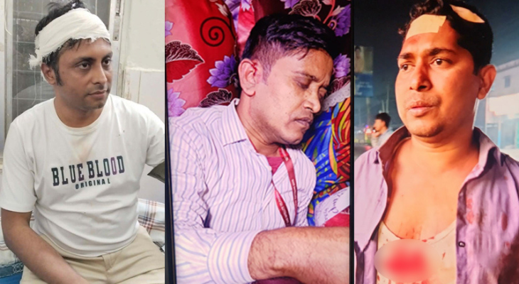 চাঁদা না দেয়ায় নরসিংদীতে সাংবাদিকদের ওপর হামলা, গুরুতর আহত ৪