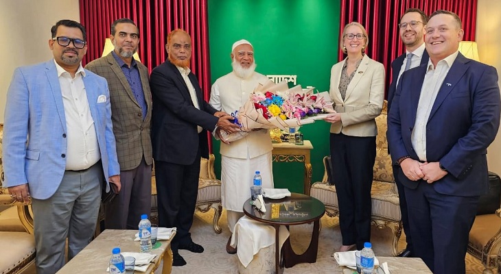 জামায়াত আমি‌রের সঙ্গে বৃটিশ হাইকমিশনারের সৌজন্য সাক্ষাৎ