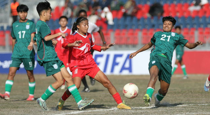 নেপালকে হারিয়ে ফাইনালে ভারতের মুখোমুখি বাংলাদেশ