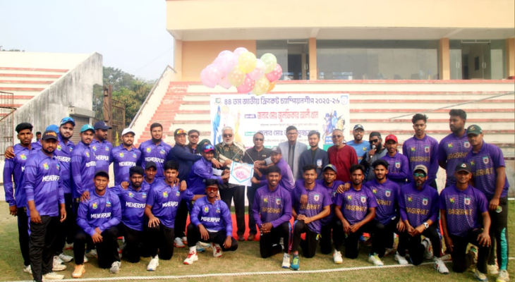 খুলনায় জাতীয় ক্রিকেট চ্যাম্পিয়নশিপে মেহেরপুরের জয়