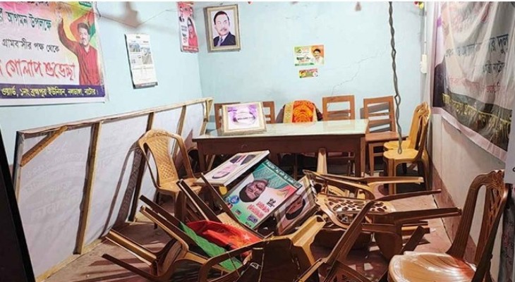 আ.লীগ নেতাকর্মীদের বিরুদ্ধে বিএনপি কার্যালয় ভাংচুরের অভিযোগ