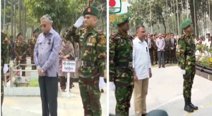 শহীদ সেনাকর্মকর্তাদের কবরে রাষ্ট্রপতি ও প্রধানমন্ত্রীর শ্রদ্ধা