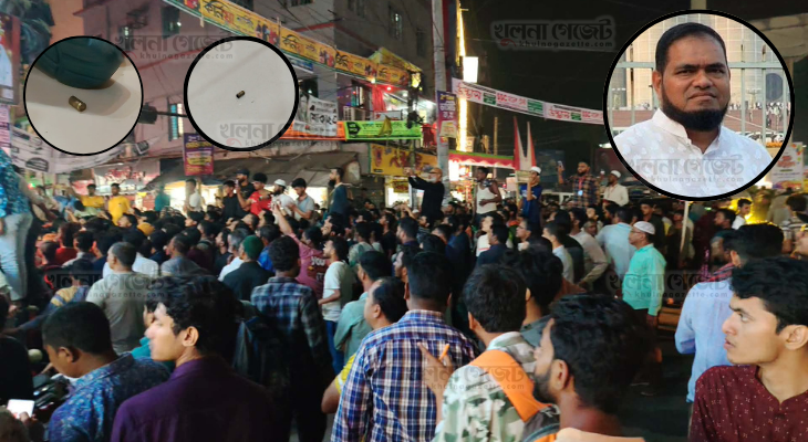 নগরীর ডাকবাংলো মোড়ে কুপিয়ে ও গুলি করে ব্যবসায়িকে হত্যা, আটক ১