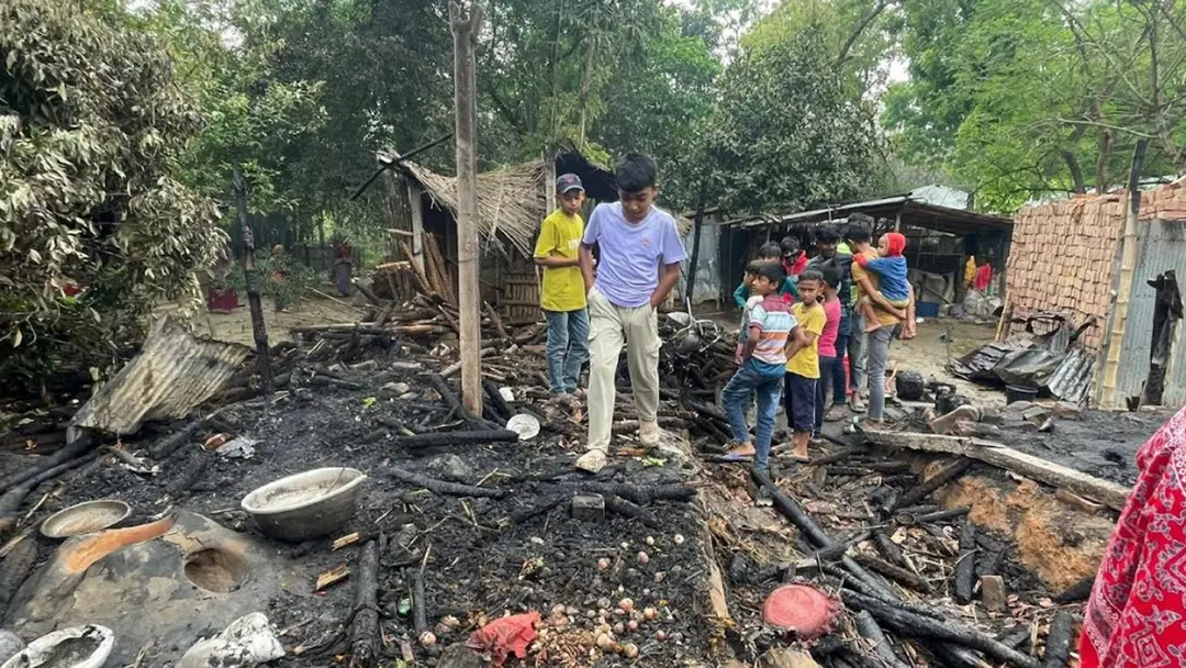 কুষ্টিয়ায় আগুনে গবাদিপশুসহ ঘরবাড়ি ভস্মীভূত, দগ্ধ ২ কৃষক