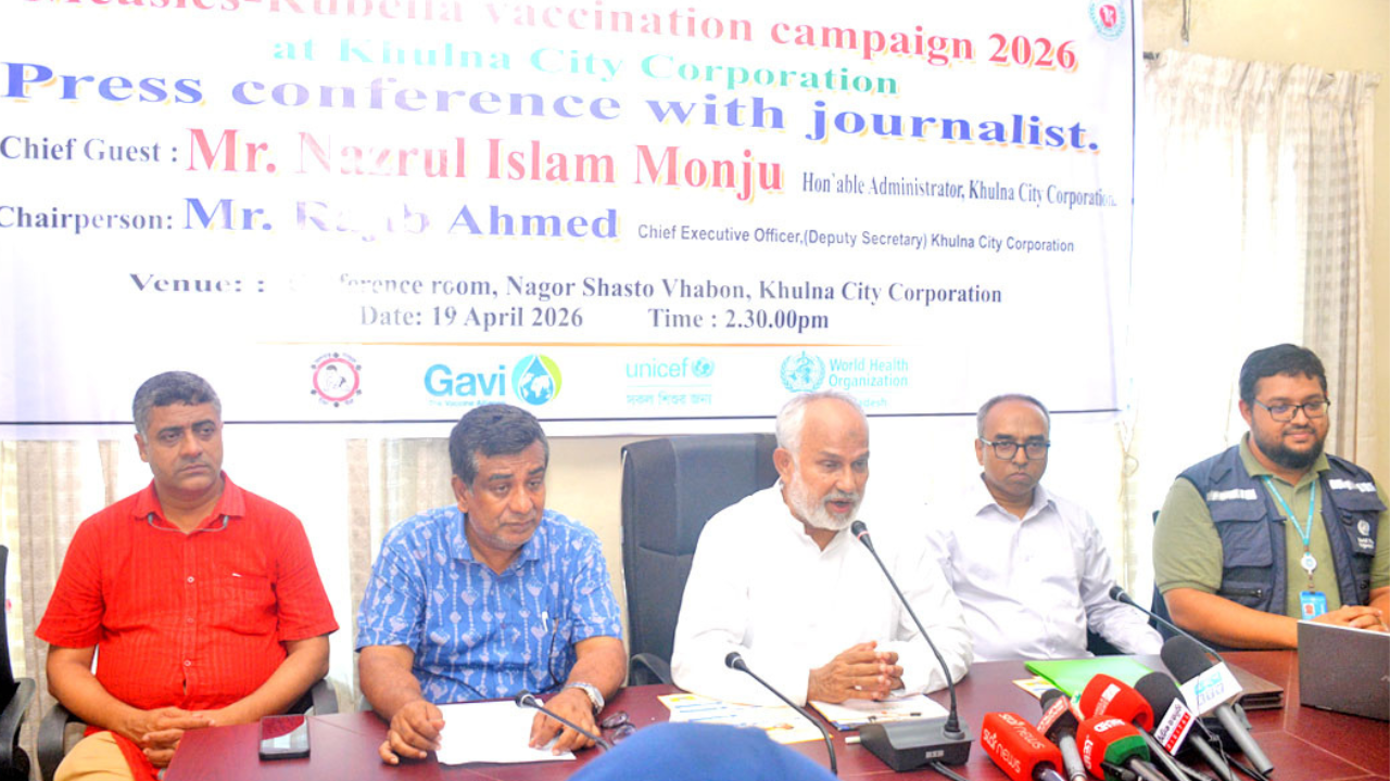 খুলনায় সোমবার থেকে হামের টিকাদান কার্যক্রম শুরু