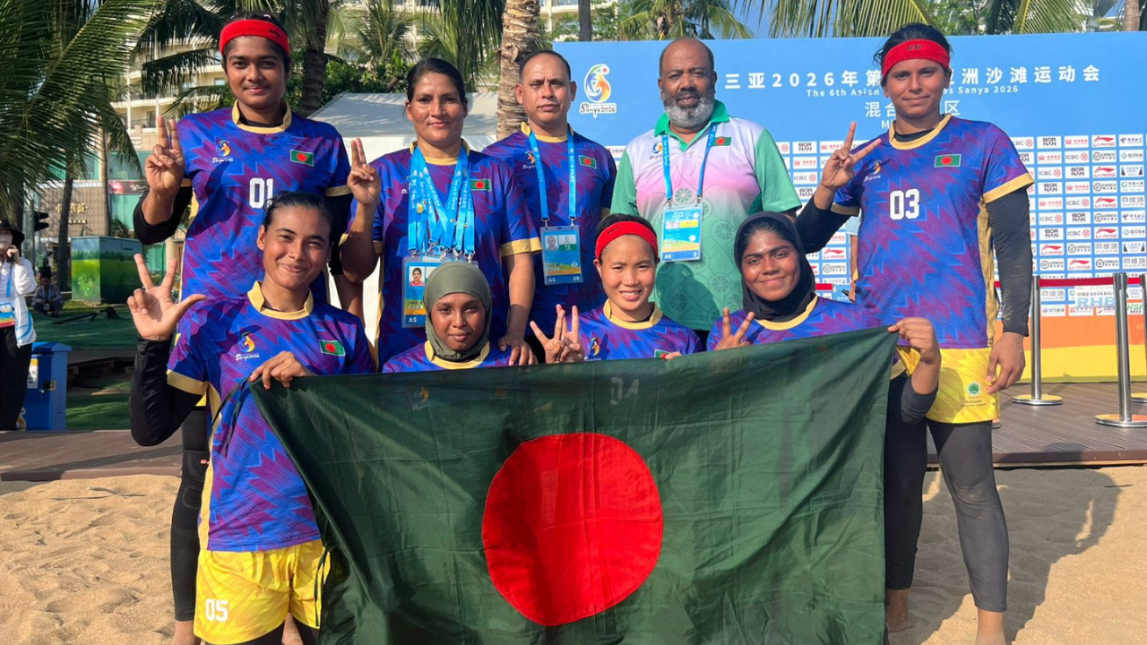 ১৪ বছর পর এশিয়ান বিচ গেমসে ব্রোঞ্জ জিতে ইতিহাস নারী কাবাডি দলের
