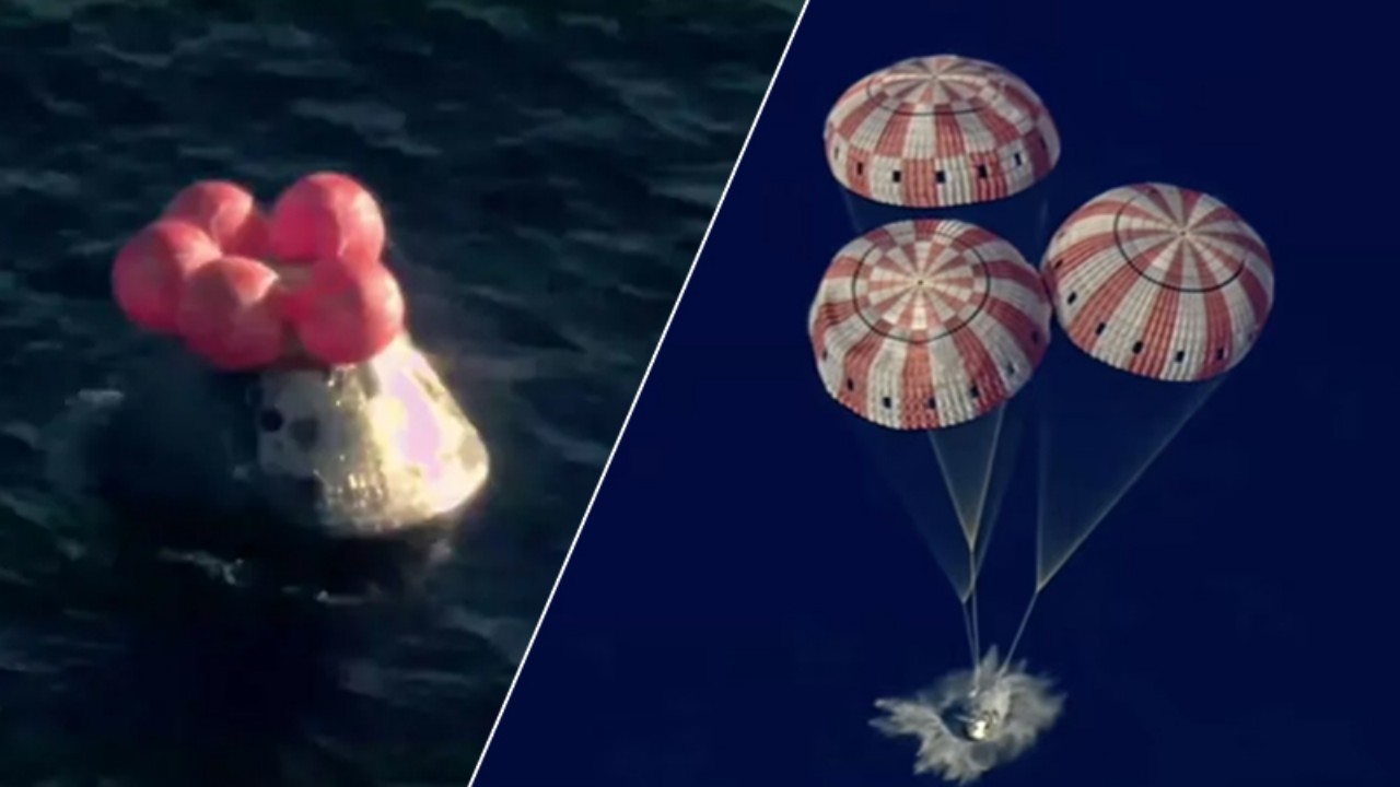 ১০ দিনের চন্দ্রাভিযান শেষে পৃথিবীতে ফিরলেন ৪ নভোচারী