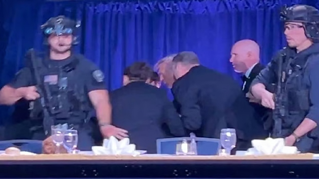 হোটেল লবিতে বন্দুকধারীর গুলি, নৈশভোজ থেকে সরিয়ে নেওয়া হলো ট্রাম্পকে