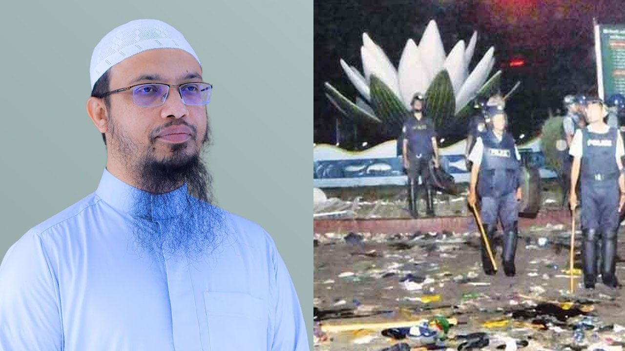শাপলা গণহত্যার বিচার চাইলেন শায়খ আহমাদুল্লাহ