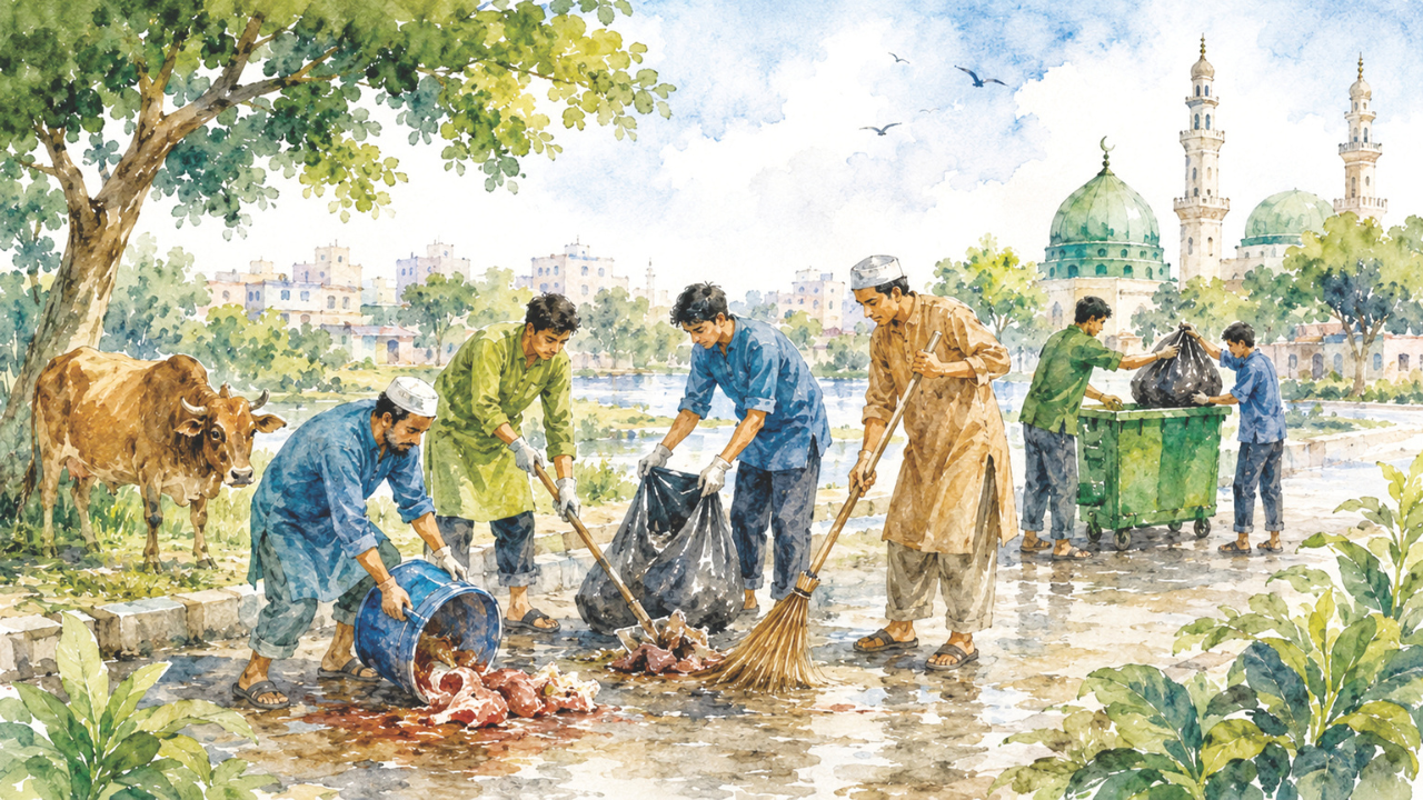পরিবেশ রক্ষার্থে কোরবানির বর্জ্য অপসারণ করা নাগরিক দায়িত্ব